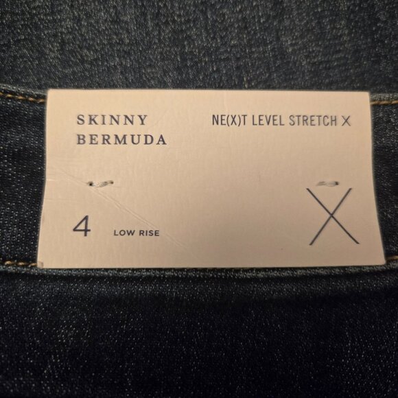 American Eagle Women's Next Level Stretch Skinny Bermuda Shorts 4 Preppy NWT - Picture 5 of 12